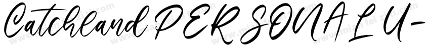 Catchland PERSONAL U字体转换